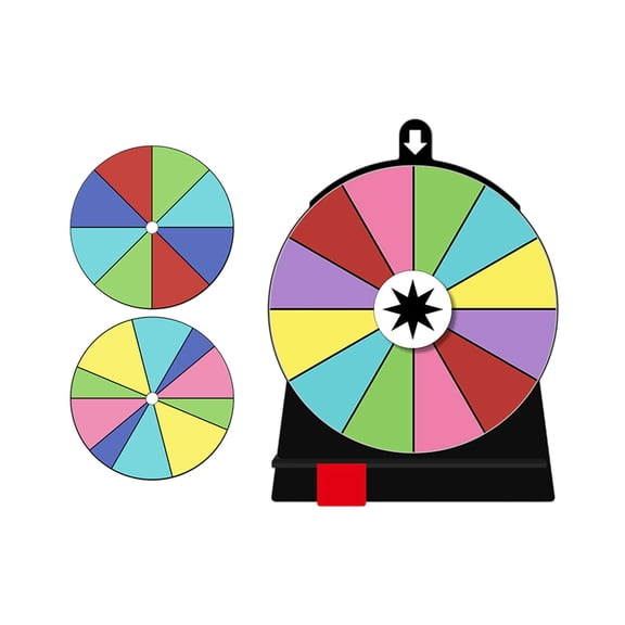 Erasable Acrylic Spinner Wheel For Contests Features Seamlessly Edges Design And Illustrated Operations Manual