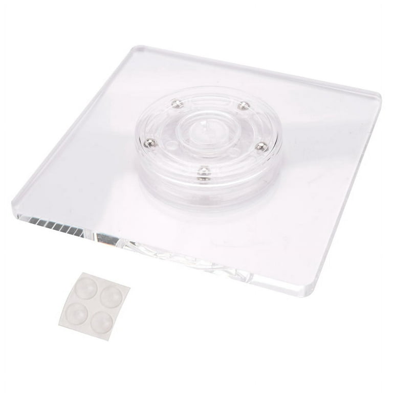 Acrylic Square Cookie Decorating Turntable Cookie Stencils Holder