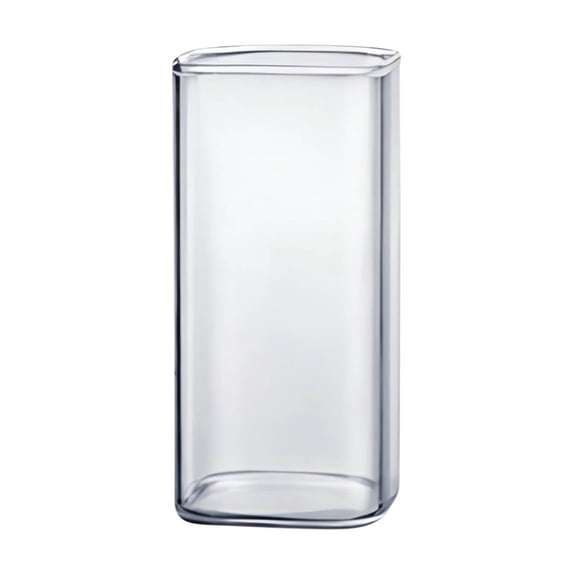Acrylic Square Drinking Cup for Water, Juice, and Milk, Multipurpose Beverage Glass for Home or Office Use, 1-Pack