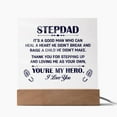 thumbnail image 1 of Acrylic Square Plaque -  Heal A Heart Stepdad, 1 of 5