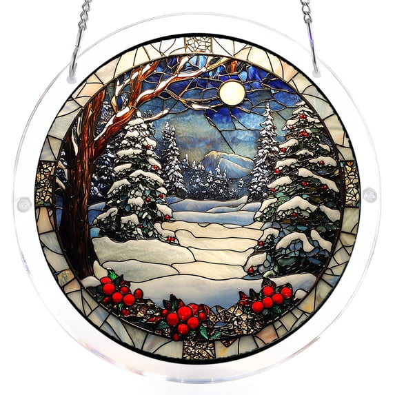 Acrylic Stained Glass Puzzle Suncatcher Window Hanging 3 Layers 0.1 Inch Thickness 1 Pack Home Decor Art