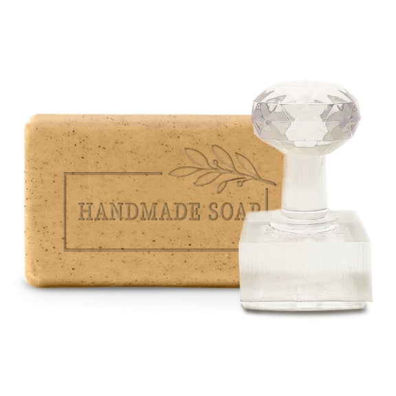 Acrylic Stamps DIY Soap Molds Supplies Rectangle with Word Handmade Soap Word 39x23x67mm