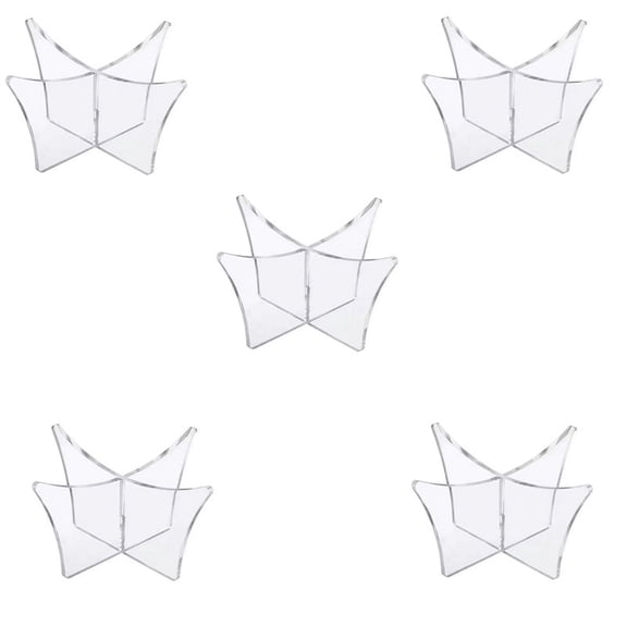 Acrylic Stand Portable Display Accessory Rugby, Soccer, Basketball, Volleyball Display Stand Base. Transparent