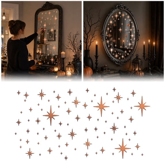 Acrylic Star Decals Self Adhesive Mirror Stars, 6 Inch Acrylic, Peel ...