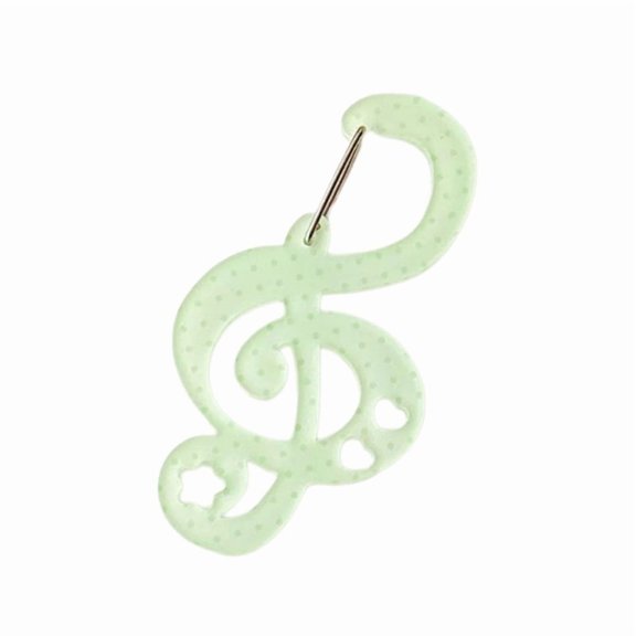 Acrylic Star Note Shape Carabiner Multifunctional Backpack Pendant Keychain Bag Accessories for Women Girls