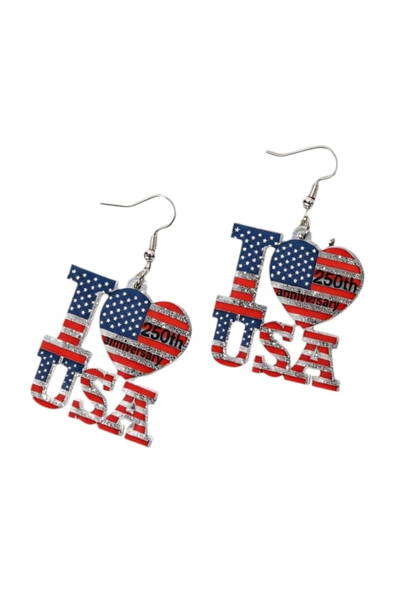Acrylic Star Stud Earrings with Patriotic Theme,Festive Design for Fourth of July Events,Lightweight Comfortable Fit for Extended Wear,Versatile Accessory for Holiday Outfits