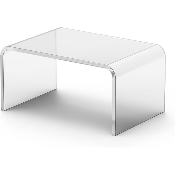 Acrylic Step Stool, Clear Foot Stool for Bathroom, Bedroom, Kitchen, Flower Pot Stool Holds Up to 250lbs