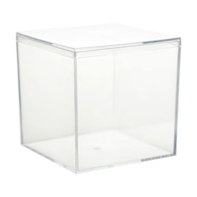 Acrylic Storage Box with Lid Clear Stackable Desktop Display Case for Wedding Home Gifts Candy Jewelry Small Iterms Organizer