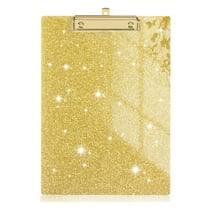 Acrylic Stylish Glitter Clipboards, Sparkly Board With Low Profile Gold Clip, Designed For Classroom School And Office Use, Easily Hold A4 Letter Size