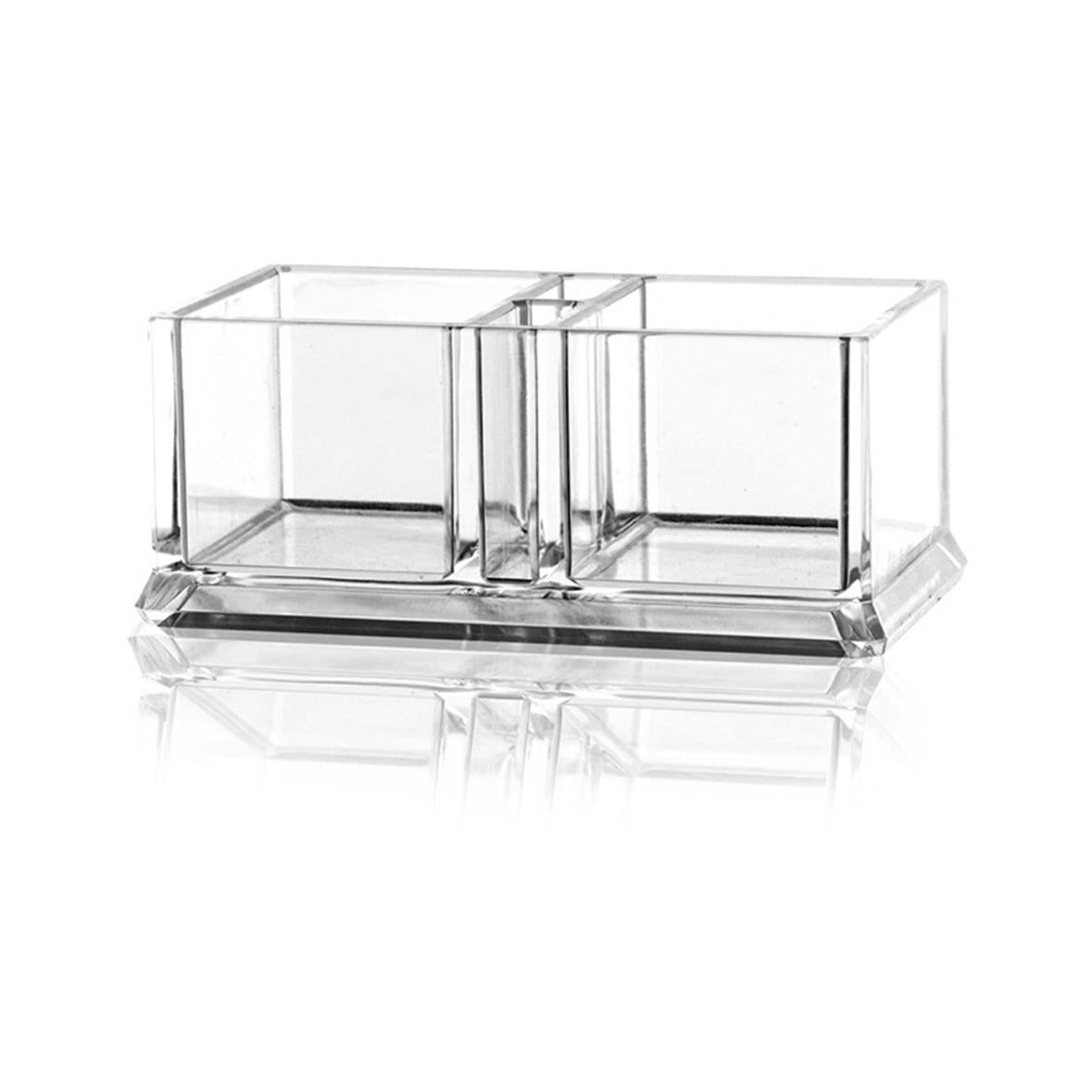 Acrylic Sugar Packet Holder Bowl Sugar Packets Dish Business Cards Holder Storage Container for Coffee Bar, Dining Room, Desk 14.6cmx8.1cmx6cm