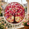 thumbnail image 1 of Acrylic Suncatcher Puzzle, Unique Crystal Pink Love Tree Design DIY Suncatcher Kit, 7.4-Inch 83-Piece Window Hanging Decor for Indoor & Outdoor Gardens, Ideal Birthday Gift for Mom, Women & Men, 1 of 5