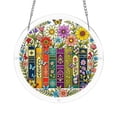 thumbnail image 1 of Acrylic Suncatcher Window Hanging 2D Floral Book Pattern Puzzle Decoration 1 Pack, 1 of 4