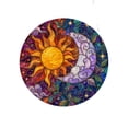thumbnail image 1 of Acrylic Suncatcher Window Hanging 2D Sun Moon Stained Glass Style Wall Decor 1Pc Puzzle Ornament, 1 of 4