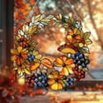 Acrylic Suncatcher Window Hanging 6-12 Inch Fall Woodland Flower ...
