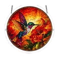 thumbnail image 1 of Acrylic Suncatcher Window Hanging 8 Inch Stained Glass Style Mosaic 2D Puzzle Decor Colorful Art Ornament for Home Wall Living Room Holiday Decoration 1 Pack, 1 of 7