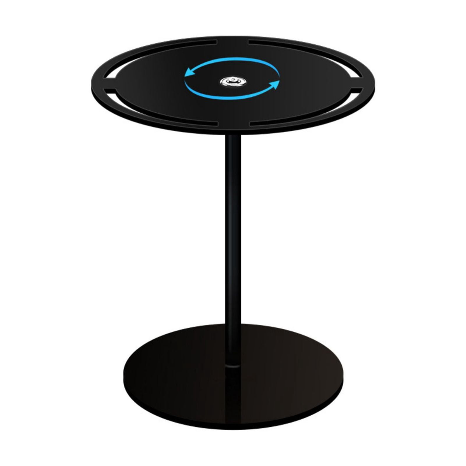 Acrylic 360° Rotating Sunglasses & Jewelry Holder – Black Display Stand With Tray, Holds 9+ Pairs, Easy Assembly