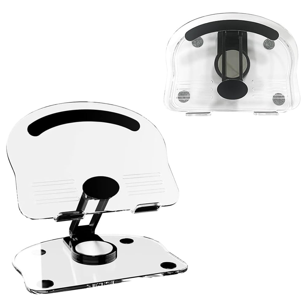 Acrylic Tablet Stand Desktop, 360° Rotatable, Adjustable Height, for ...