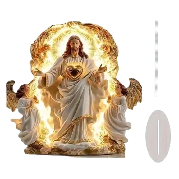 Acrylic Tabletop Stand with Base Inspirational Easter Theme for Home Desk and Seasonal Ornament Display on Desktop