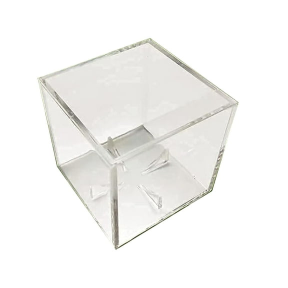 Acrylic Tennis Ball Storage Box with Lid, Clear Display Case for Sports Balls, Durable Organizer for Garage or Court