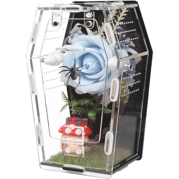 Acrylic Terrarium, Clear Tank for Gecko, Lizard and Frog