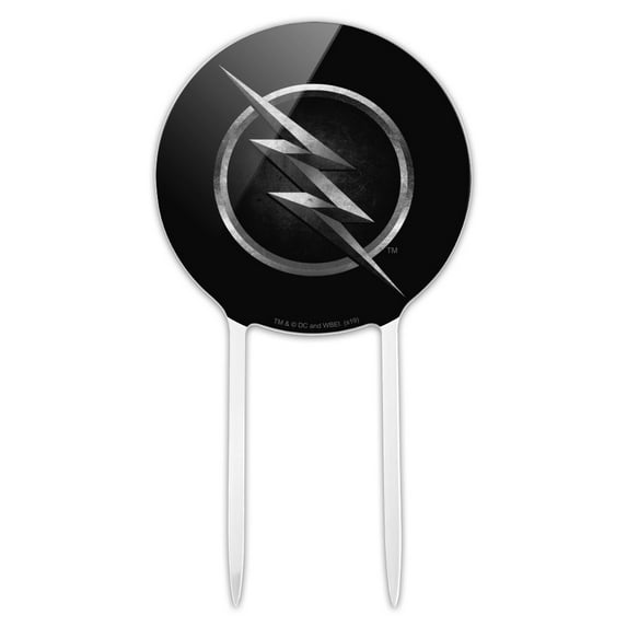 Acrylic The Flash TV Series Zoom Logo Cake Topper Party Decoration for Wedding Anniversary Birthday Graduation