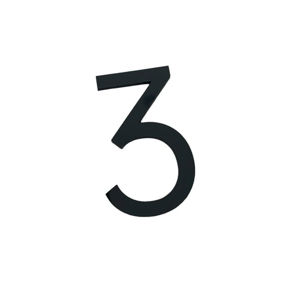 Acrylic Three Dimensional Digital Creative Number Plate, Modern 3D Digital Door Plate for House and Office, Waterproof Floating Address Signs Decor