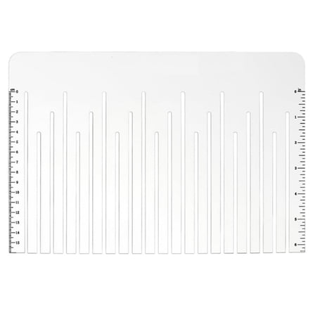 Acrylic Tie Blanket Ruler And Cutting Template for No-Sew Diy Fleece Blankets – Quilting Measuring Tool with Slots for Easy Fabric Cutting And Crafting