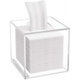 thumbnail image 1 of HIIMIEI Acrylic Tissue Box Cover 5.4x5.4x5.4'' Clear Tissue Holder Napkin Dispenser for Home Office Restaurant-Clear, 1 of 13