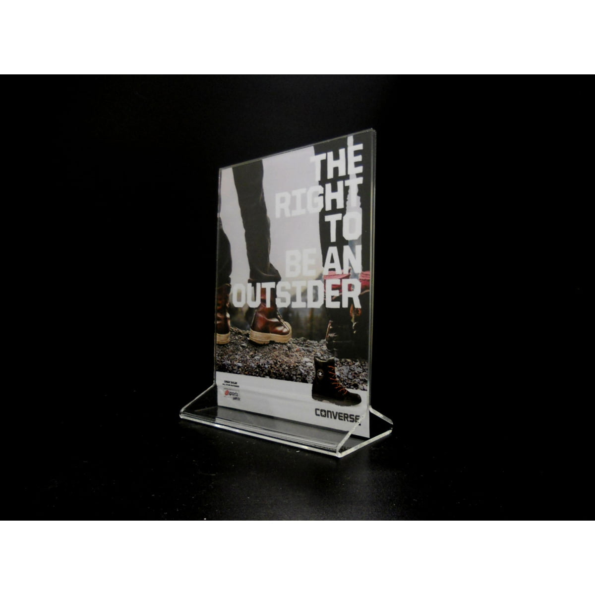 Top Load Display Acrylic Top Loading Display Sign Holder 5