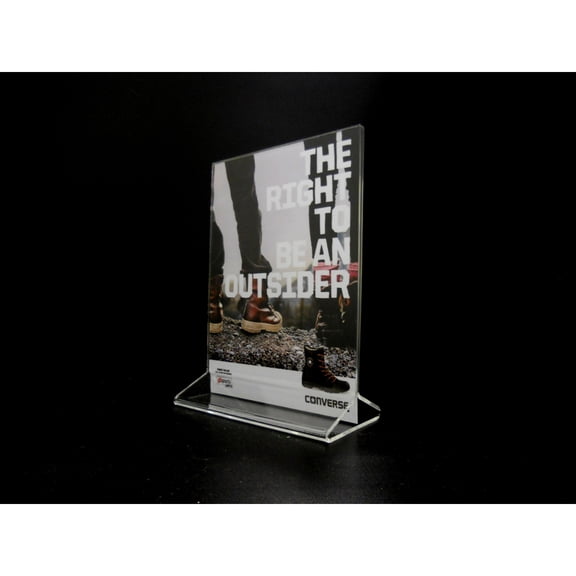 Acrylic Top Loading Display Sign Holder 5" x 7" (Pack of 10) - Great Countertop Display (Flyer, Menu, Marketing, Advertising, Promotion, Print, Graphic)