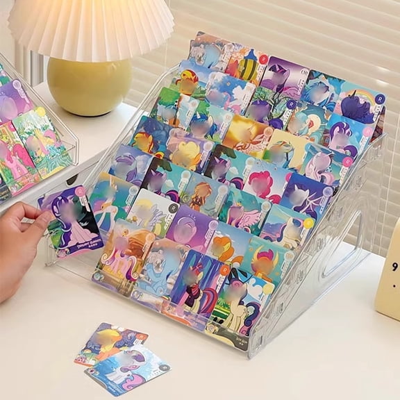 Acrylic Trading Card Display Stand Christmas Gift  Stepped PSA Baseball Card Organizer Shelf for Collectibles