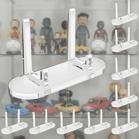 Acrylic Trading Card Display Stands, 10-Pack Clear Card Holder for Sports Cards, PSA Graded Card Showcase and Collectible Display