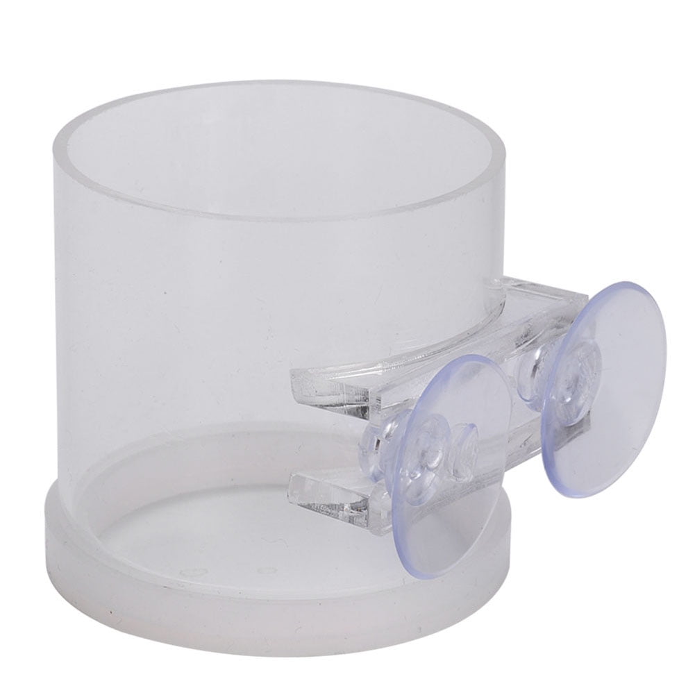 Acrylic Transparent Fish Feeding Ring Food Feeder with Suction Cup for