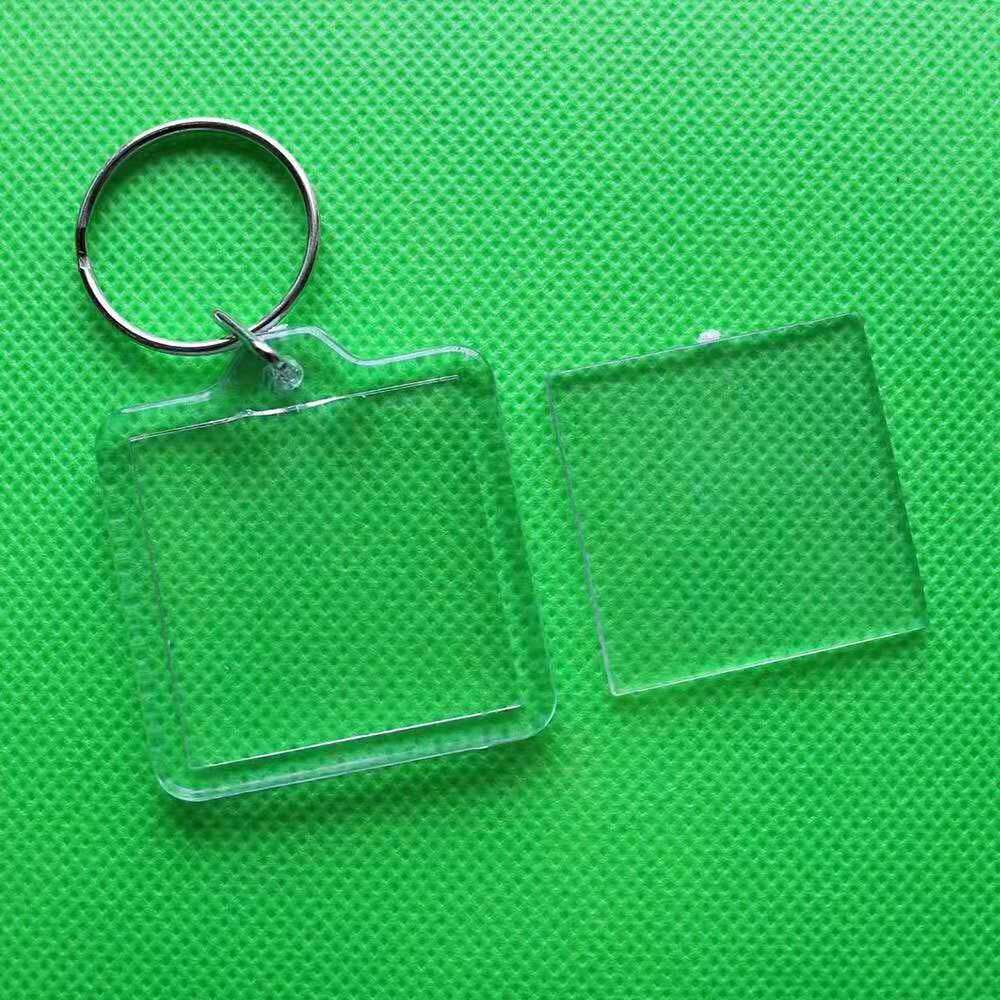 Acrylic Transparent Keychain Advertising QR Code Keychain Pendant ...