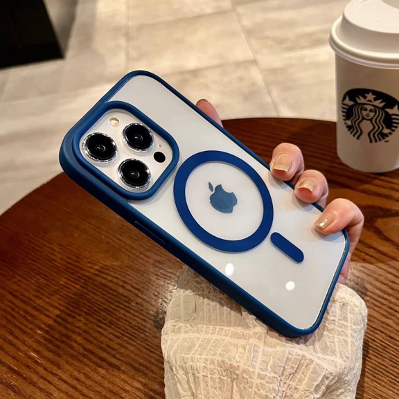 Acrylic Transparent Magnetic Phone Case for iPhone Xr, iPhone7P, iPhone8P, iPhoneXs Max, iPhone12 Pro Max, iPhone13 Pro Max, iPhone14 Pro Max, iPhone16plus,iPhone16pro,iPhone15promax, iPhone15p
