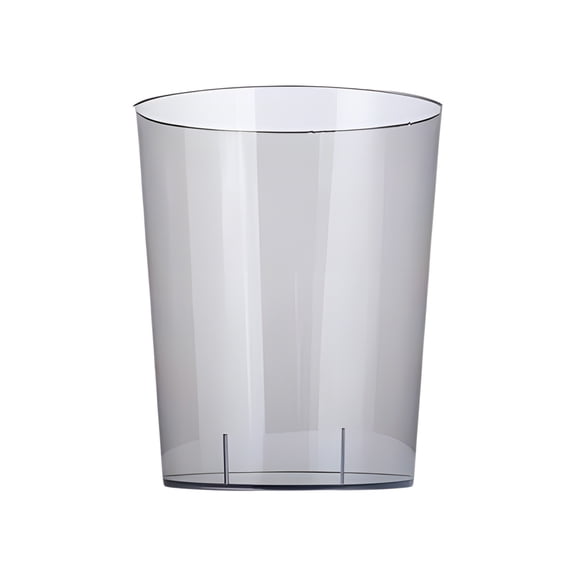 Acrylic Transparent Wastebasket, Multi‑Purpose Household Trash Can, Clear Decorative Bucket for Living Room, Kitchen, Bathroom, Bedroom & Office, Usable as Ice Bucket for Home Daily Use-(Gray,L)