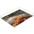 thumbnail image 1 of Acrylic Tray 15.7*11.8*1.9 Inch Transparent Tray Food Tray Tea Cup Tray Serving Trays Cosmetics Storage Kitchen Table Bathroom Sundry Storage Basket Of Oranges, 1 of 7