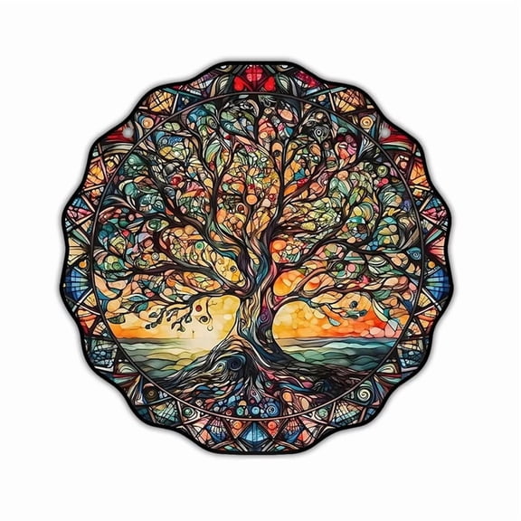 Acrylic Tree of Colourful Life Decorative Sign,Wall Art Decorative Hanging,Wall Decorations Gift for Mom Grandma Teacher