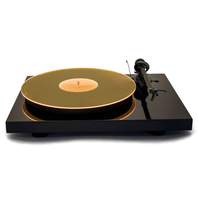 Acrylic Turntable Mat 11.75" YellowLit Vinyl Record Acrylic Mat