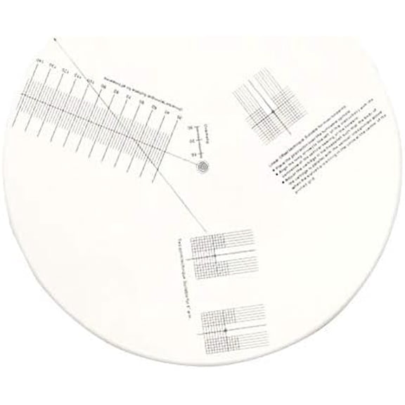 Acrylic Turntable Mat Cartridge Alignment Protractor Phonograph Cartridge Alignment Tool Anti Slip LP Record Calibration Plate for Turntable Accessories$$Office