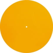 Acrylic Turntable Mat Support 11.8in Orange Vinyl LP Record Player Mat Reduces Noise Anti Static Flat Round Protective Records Platter Slipmat Pads for Cleaner Acoustic Sound Support DIY