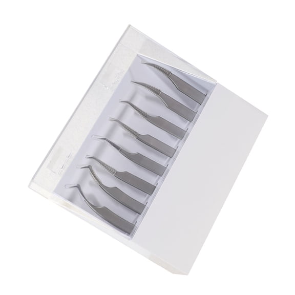 Acrylic Tweezers Organizer Display Case with 8 Slots Compact Tweezer Storage Space Saving for Salon and Personal Use
