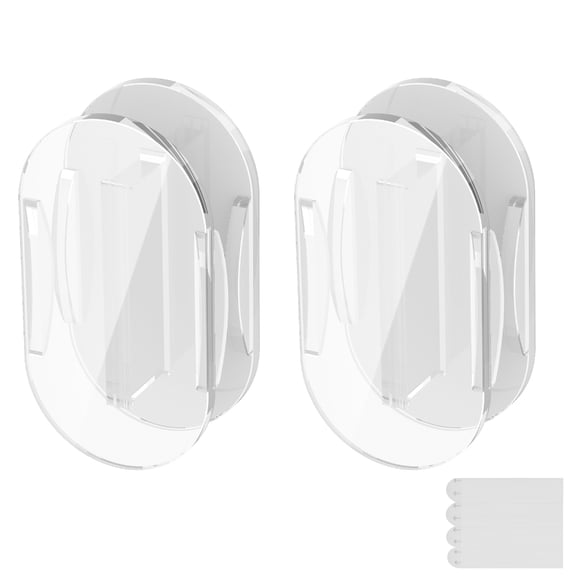 Acrylic USB Cable Holder Glass Wall Desktop Cord Organizers Easy Installation