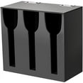 thumbnail image 1 of Acrylic Utensil Dispenser Cutlery Organizer with 3 Compartment Black Silverware Holder Plastic Flatware, 1 of 7