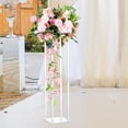 thumbnail image 1 of Acrylic Vases Wedding Centerpieces Modern Tall Flower Vase for Dining Table Bridal Shower Party 60cm x 20cm, 1 of 10