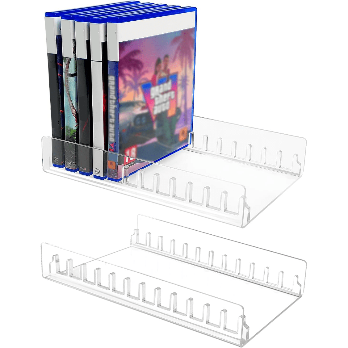 Acrylic Video Game Storage Organizer Stand for PS5/PS4/PS3 Game Box ...