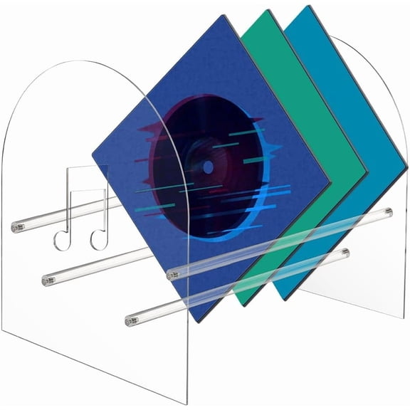 Acrylic Vinyl Record Storage Holder Clear Acrylic Vinyl Record Storage Organizer Arch Shaped Music Album Display Stand Album Record Display Home DecorClear