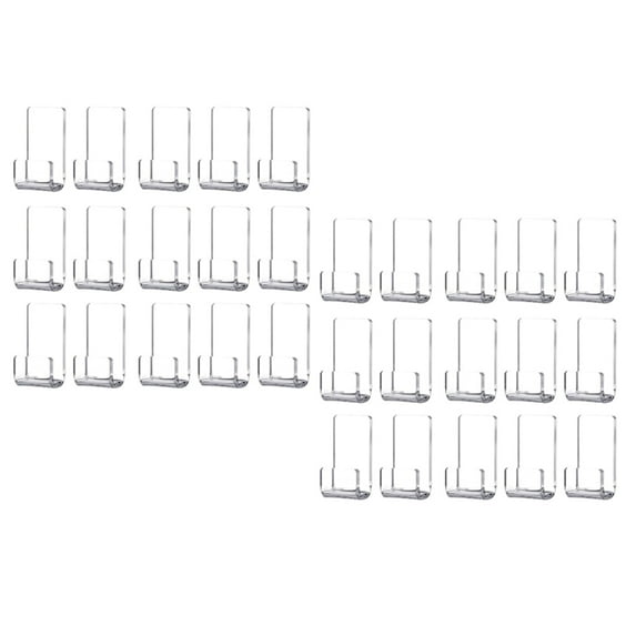 Acrylic Wall Mount Display Hangers for Records 30Pcs Clear Adhesive Album Covers Holders Rack Decors Floating Shelves