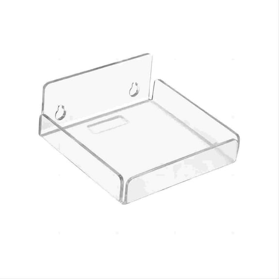 Acrylic Wall Mount Floating Shelf No Drill Mini Storage Holder Stand for Small Items in Bathroom Bedroom Kitchen