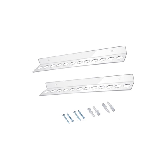 Acrylic Wall Mount Scissor Stand 12 Slot Clear Organizers Workspaces Tidying